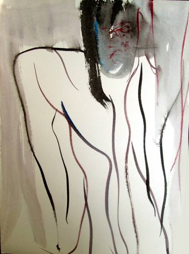 Original Abstract Expressionism Women Drawings by jingyan cheng