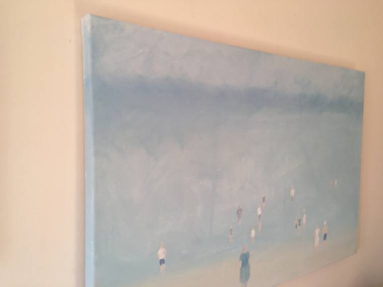 Original Impressionism Beach Painting by Nick Kelly