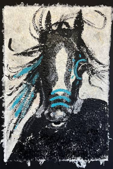 Print of Horse Mixed Media by Elaine Elliott