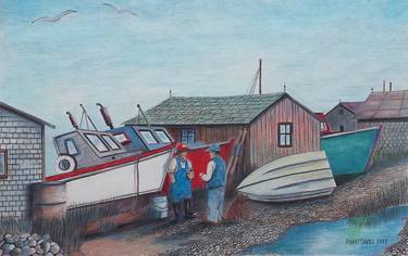 Print of Realism Boat Drawings by Rob Dares