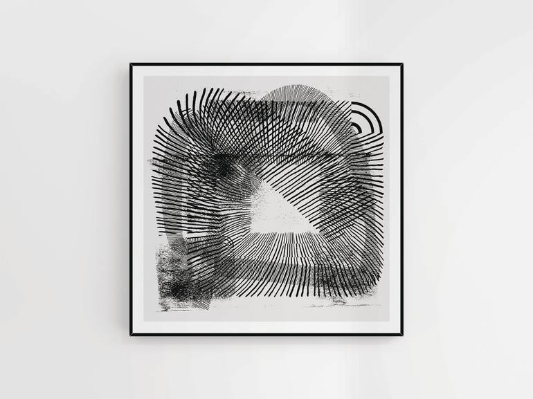 Original Abstract Printmaking by Henri Boissiere
