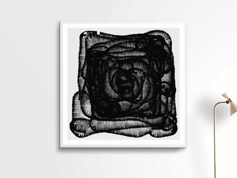 Original Abstract Printmaking by Henri Boissiere