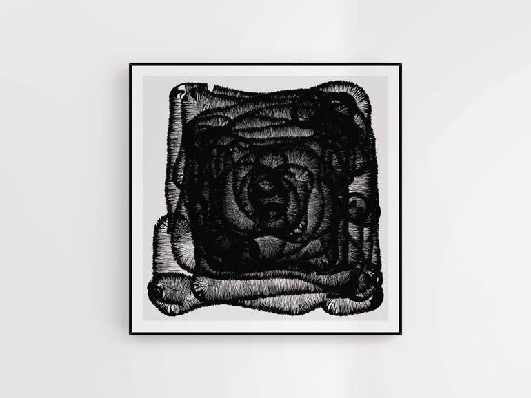 Original Abstract Printmaking by Henri Boissiere
