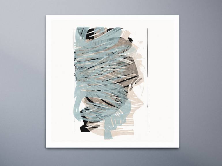 Original Abstract Printmaking by Henri Boissiere