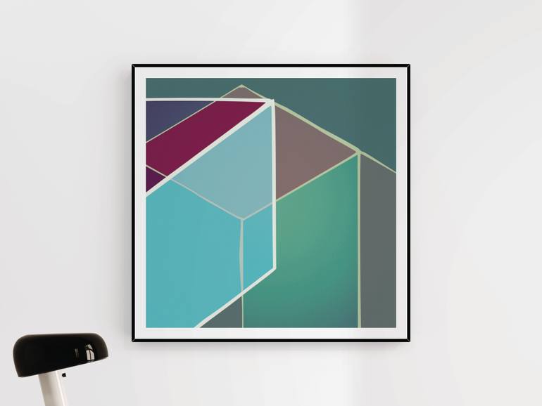Original Abstract Printmaking by Henri Boissiere