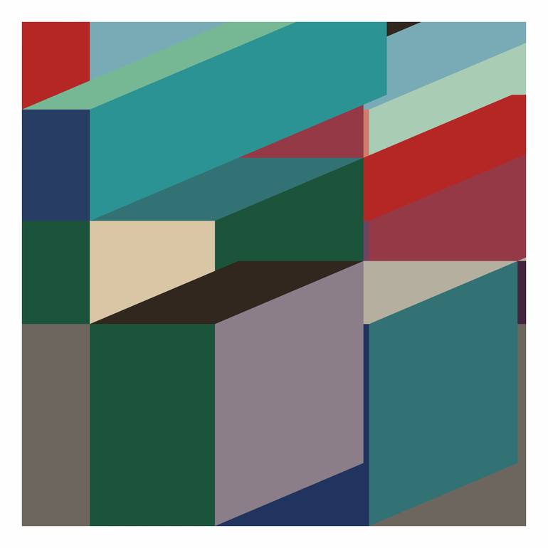 Original Abstract Printmaking by Henri Boissiere | Abstract Art on Paper | The Shape of colors