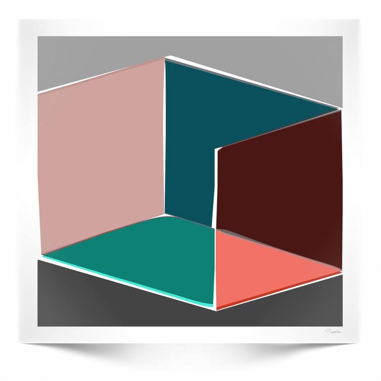 Original Minimalism Abstract Mixed Media by Henri Boissiere