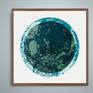 A moon, a colour, a mood.
Print on archival paper.