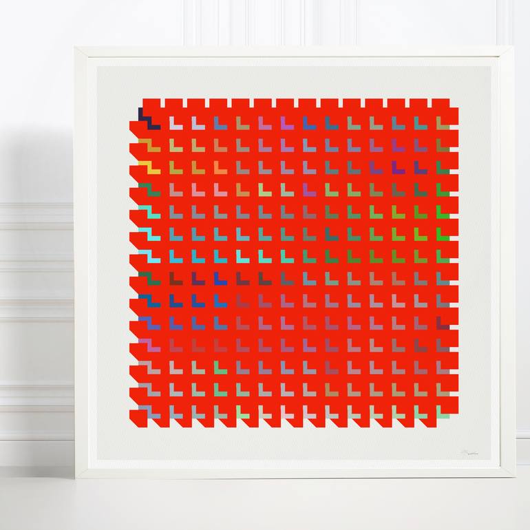 Original Minimalism Abstract Printmaking by Henri Boissiere