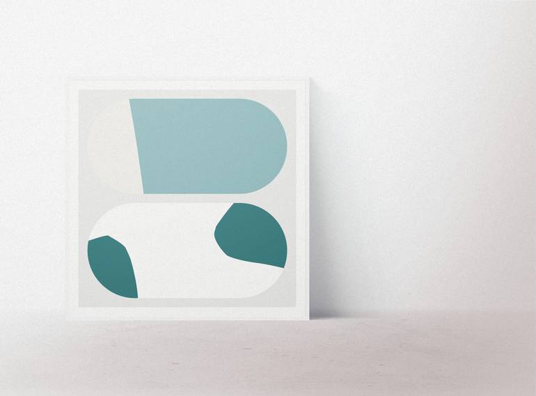 Original Minimalism Abstract Printmaking by Henri Boissiere