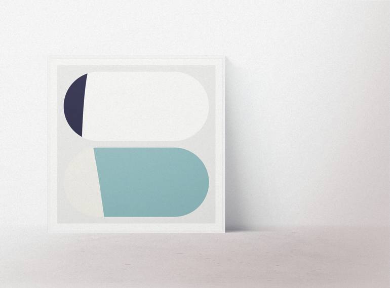 Original Minimalism Abstract Printmaking by Henri Boissiere