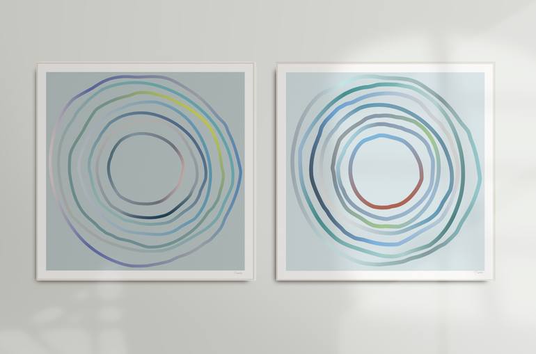 Original Abstract Printmaking by Henri Boissiere