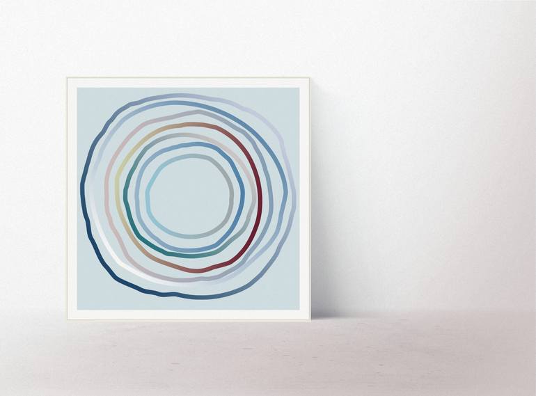 Original Minimalism Abstract Printmaking by Henri Boissiere