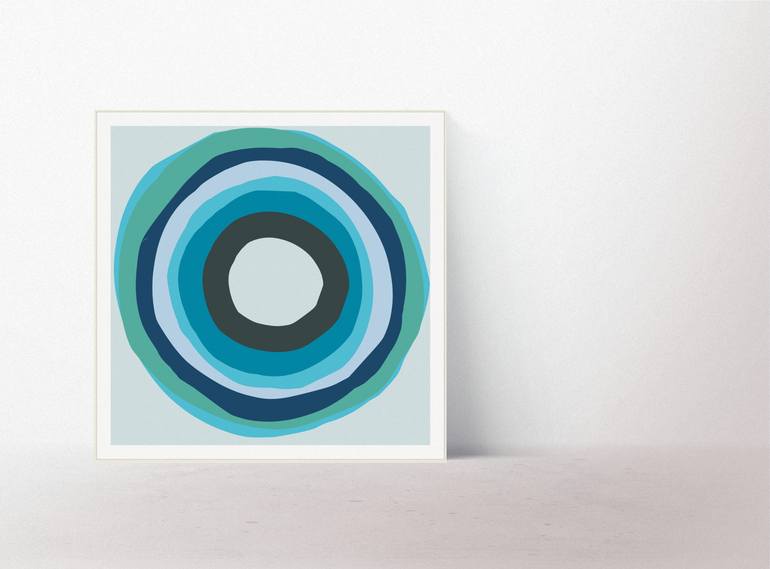 Original Minimalism Abstract Printmaking by Henri Boissiere