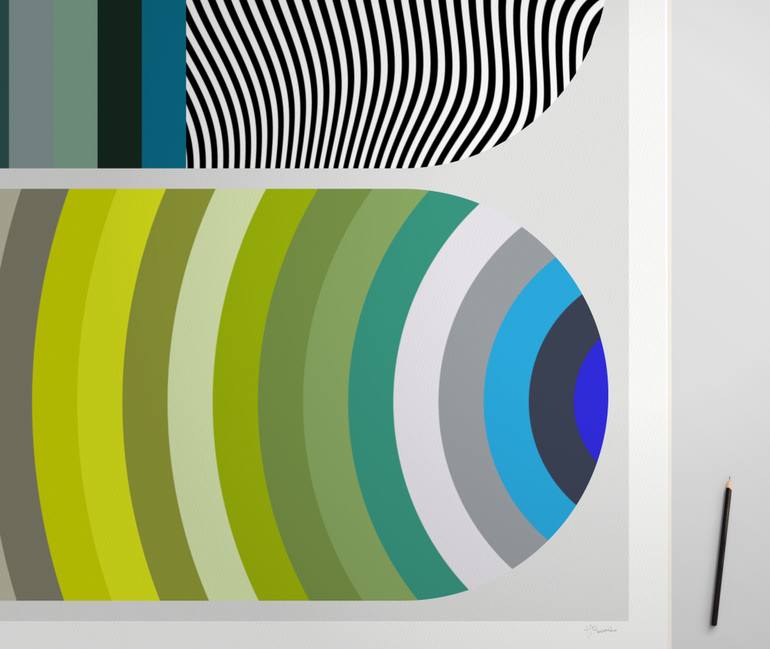 Original Abstract Printmaking by Henri Boissiere