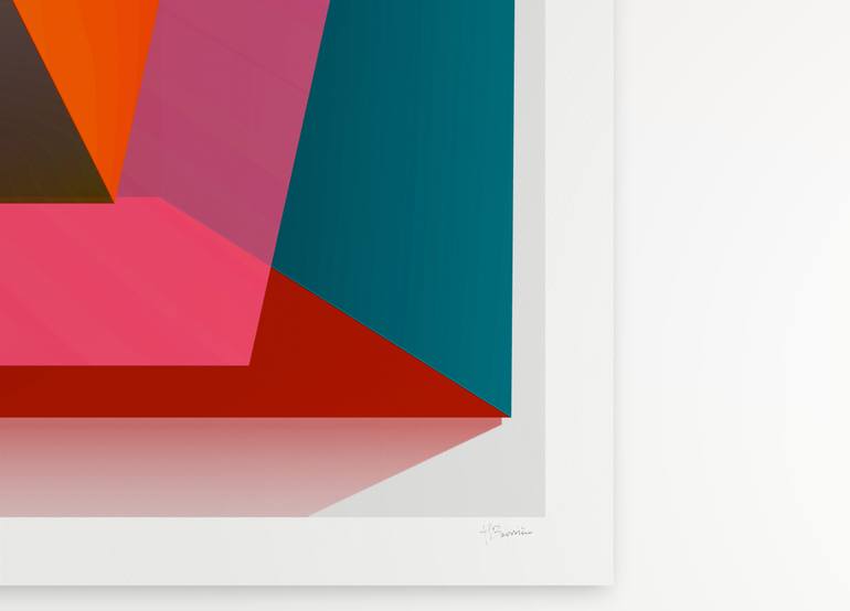 Original Minimalism Abstract Printmaking by Henri Boissiere