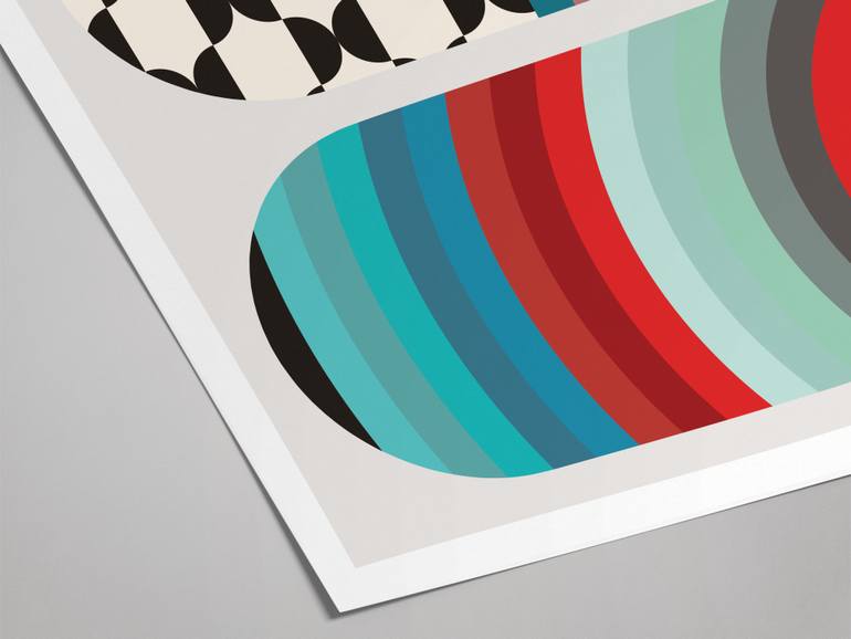 Original Abstract Printmaking by Henri Boissiere