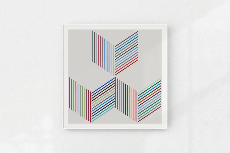 Original Abstract Printmaking by Henri Boissiere