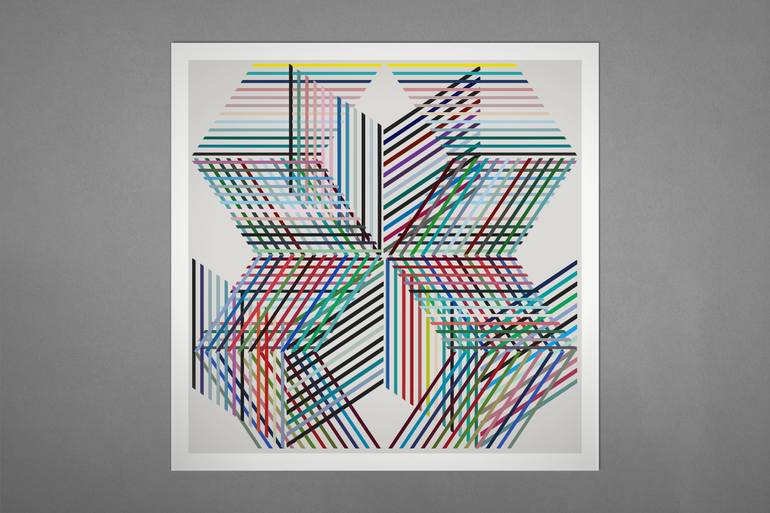 Original Abstract Printmaking by Henri Boissiere