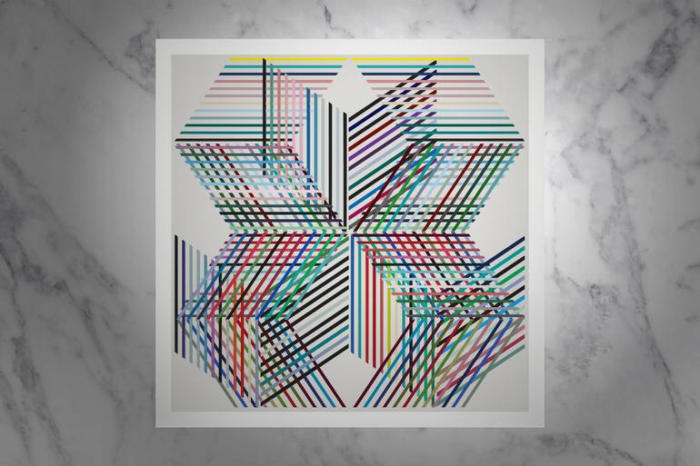 Original Abstract Printmaking by Henri Boissiere