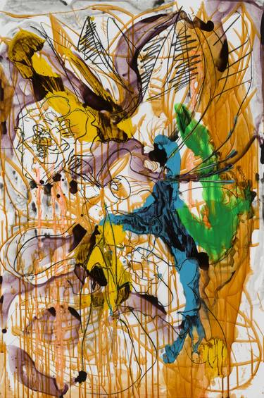 Original Contemporary Abstract Painting by Michel Beaucage