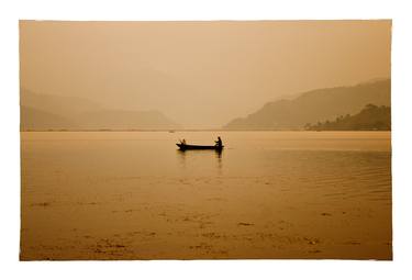 Boat on Phewa lake, Nepal thumb