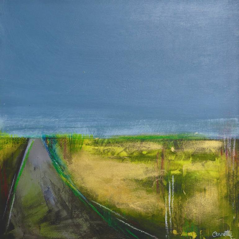Original Illustration Landscape Painting by Annette Palmer