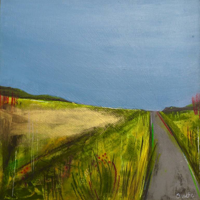 Original Abstract Landscape Painting by Annette Palmer