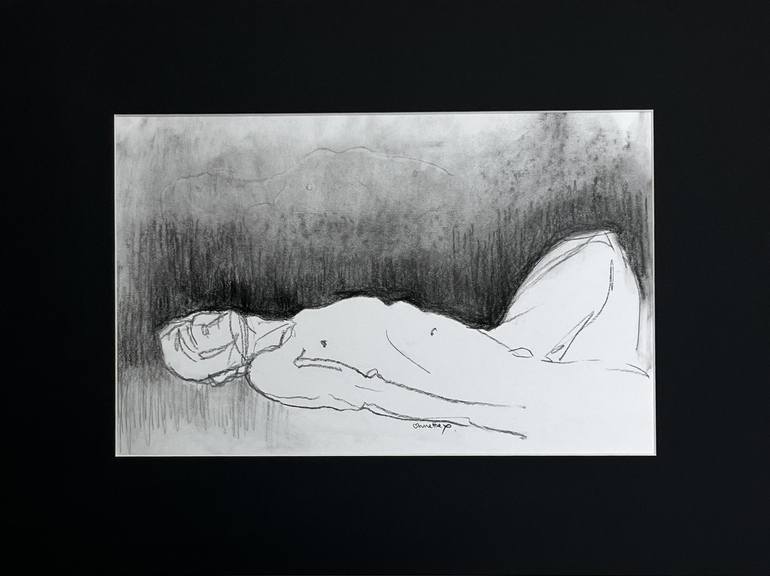 Original Figurative Nude Drawing by Annette Palmer