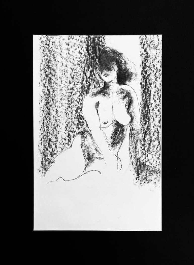 Original Nude Drawing by Annette Palmer