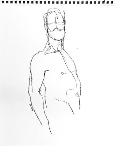 Original Nude Drawing by Annette Palmer