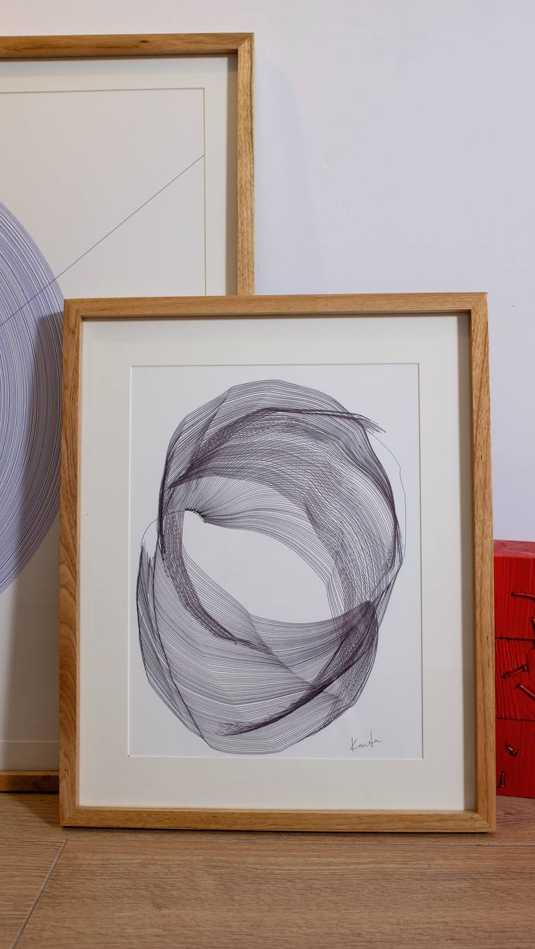 Original Abstract Expressionism Abstract Drawing by István Kostura