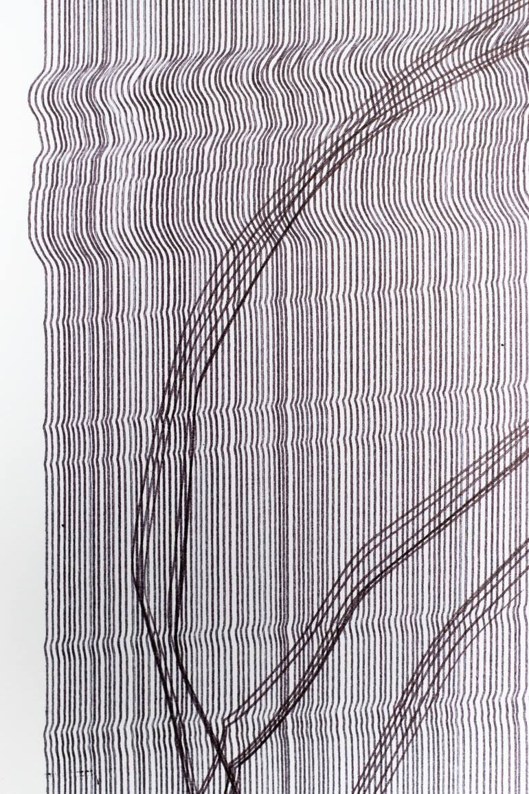 Original Abstract Expressionism Abstract Drawing by István Kostura