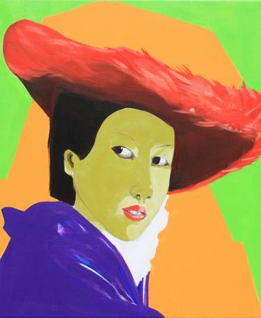 Original Abstract Pop Culture/Celebrity Paintings by Karin Beck