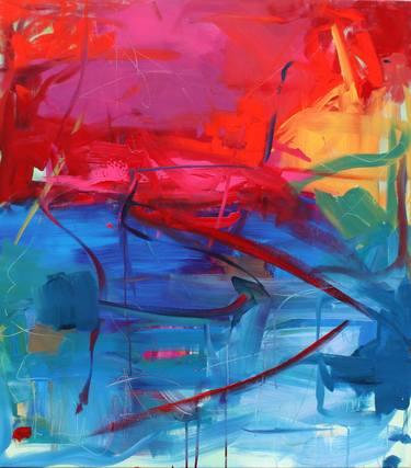 Original Abstract Expressionism Abstract Paintings by Karin Beck