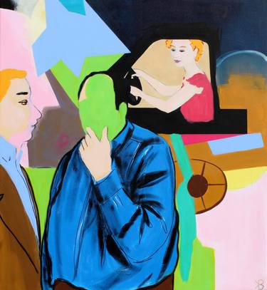 Print of Abstract People Paintings by Karin Beck