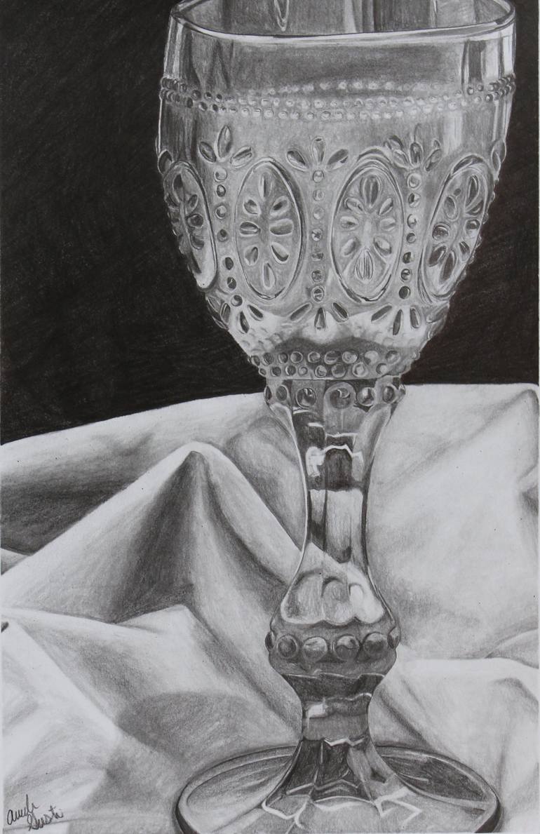 Glass Goblet Drawing by Amanda Gustin Saatchi Art