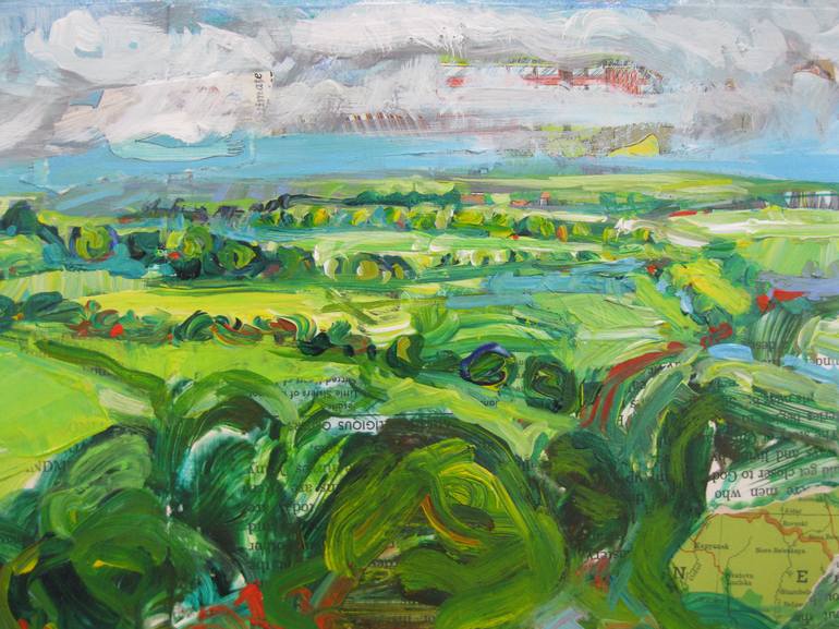 Original Abstract Landscape Painting by Polly Jones