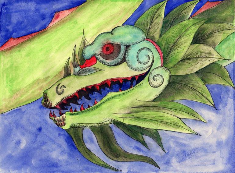 quetzalcoatl drawing