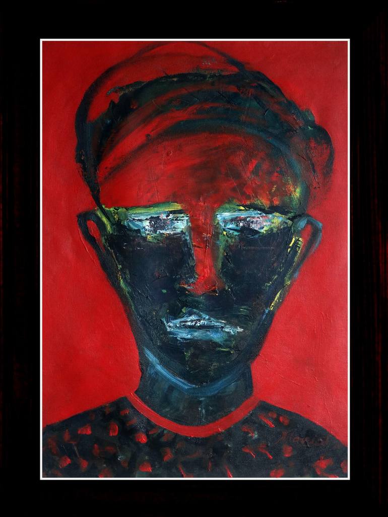 Original Abstract Expressionism People Painting by Manish Kumar Bhatt