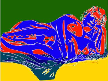 Original Figurative Nude Digital by Manish Bhatt