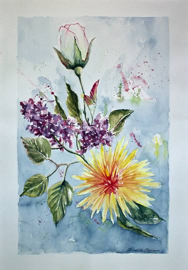 Print of Fine Art Floral Paintings by Donatella Bordonaro