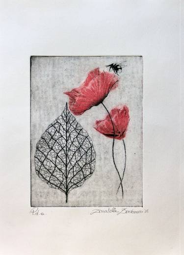The filigree leaf and the bee - Limited Edition of 10 thumb