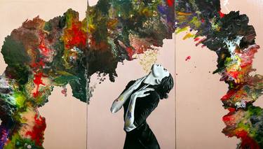 Original Abstract Expressionism Women Paintings by Donatella Bordonaro