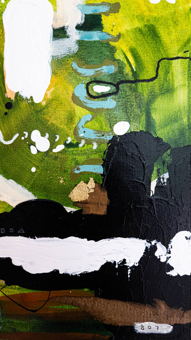 Original Abstract Expressionism Abstract Painting by Hyunah Kim