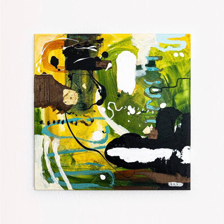 Original Abstract Expressionism Abstract Painting by Hyunah Kim