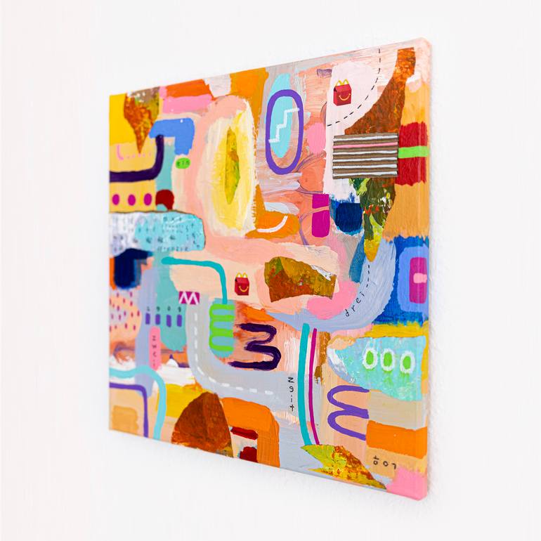 Original Abstract Expressionism Abstract Painting by Hyunah Kim