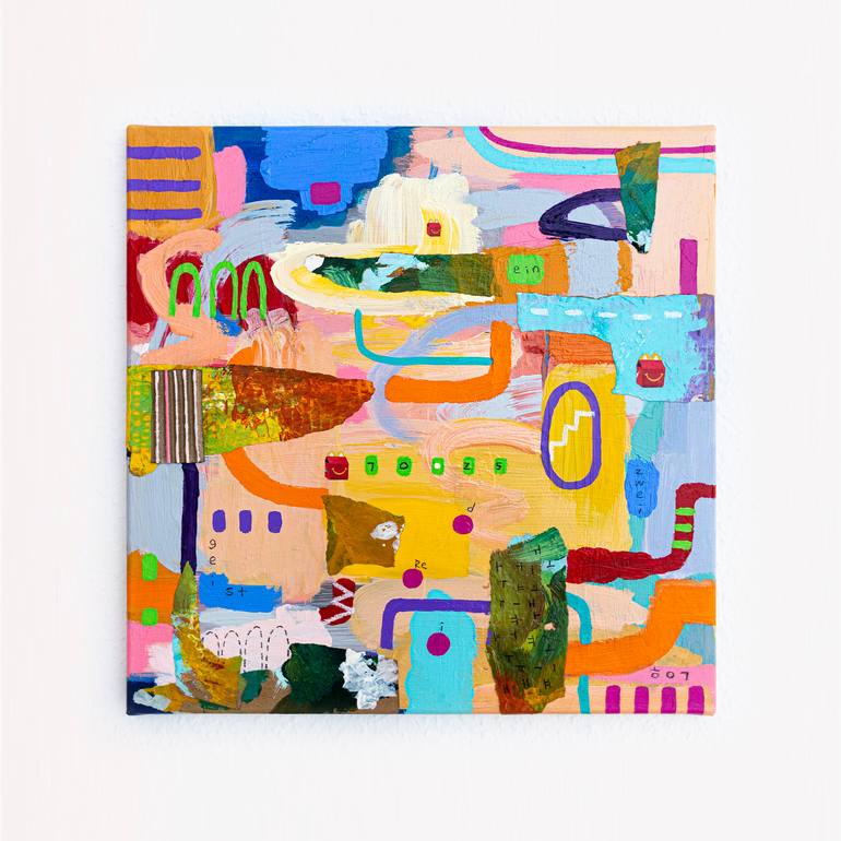 Original Abstract Expressionism Abstract Painting by Hyunah Kim
