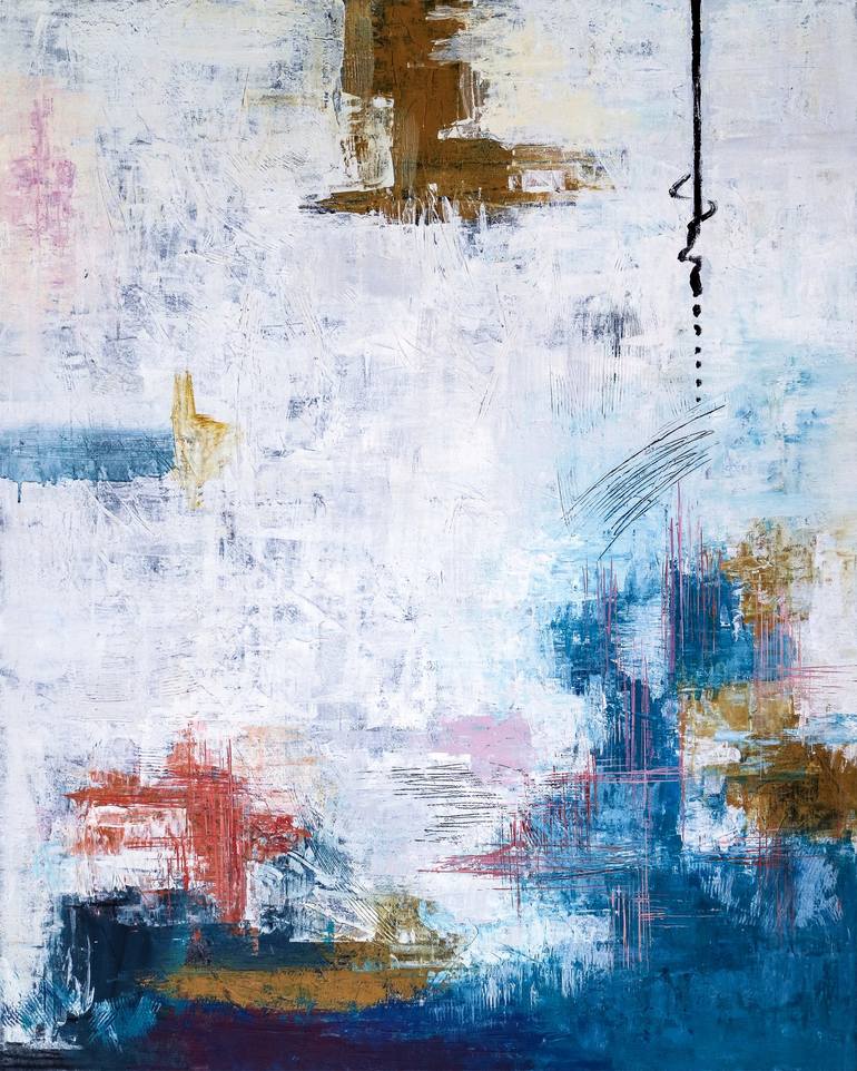 Blue turquoise Painting by Hyunah Kim | Saatchi Art