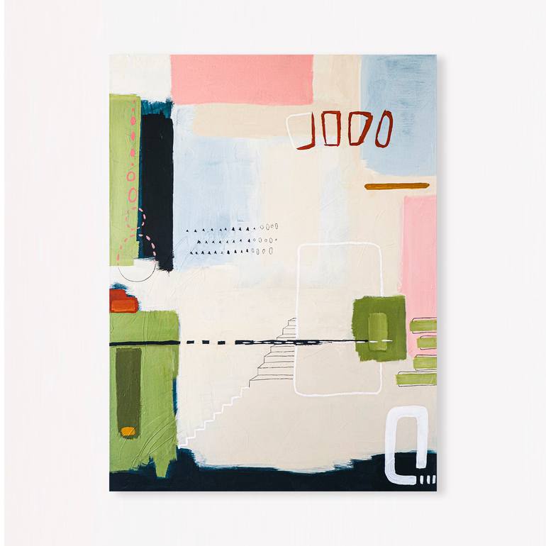 Original Abstract Expressionism Abstract Painting by Hyunah Kim